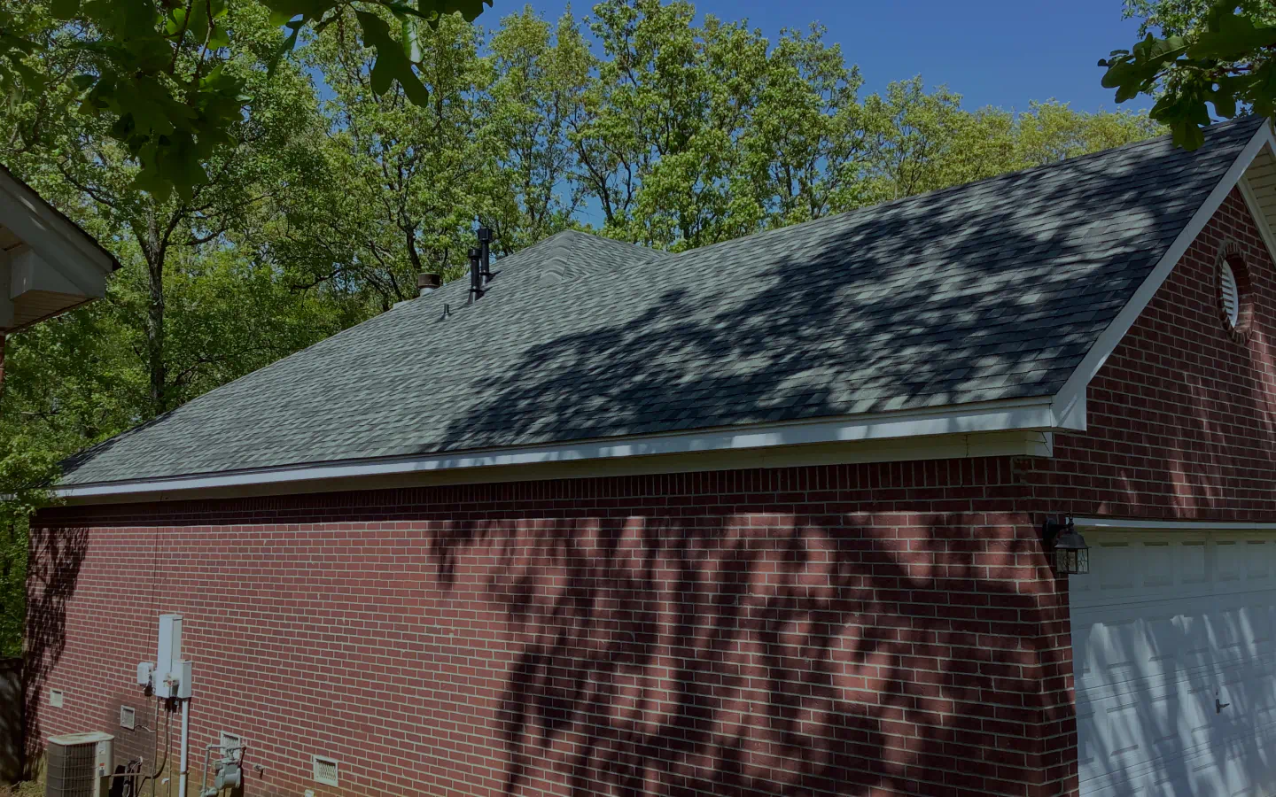 house exterior after a roof installation