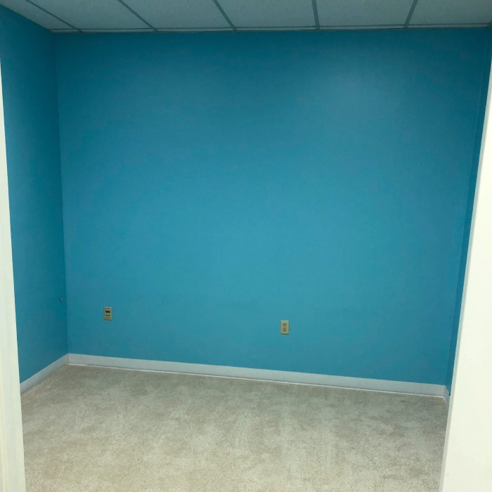 newly painted room in a house