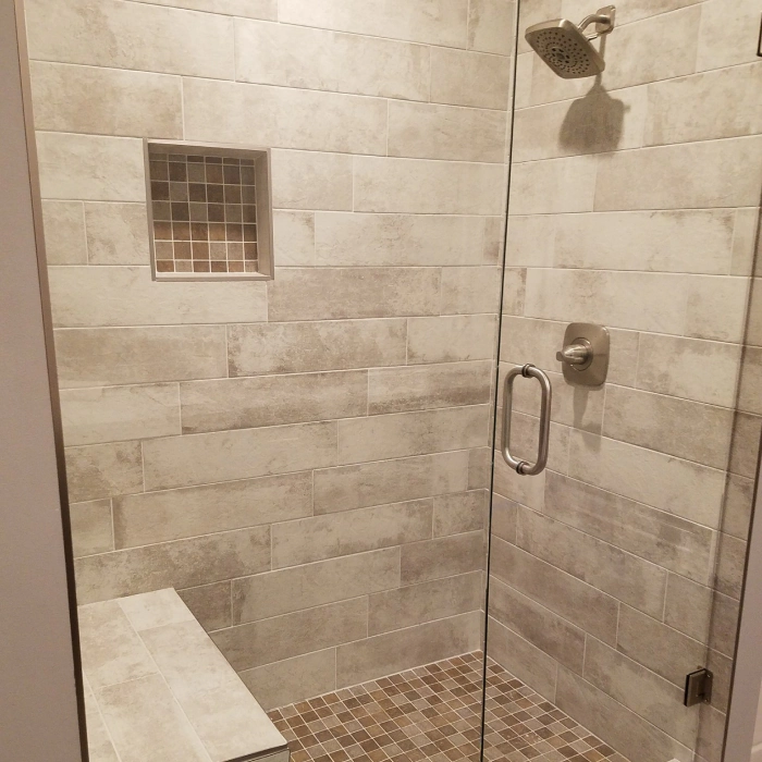 remodeled bathroom with shower